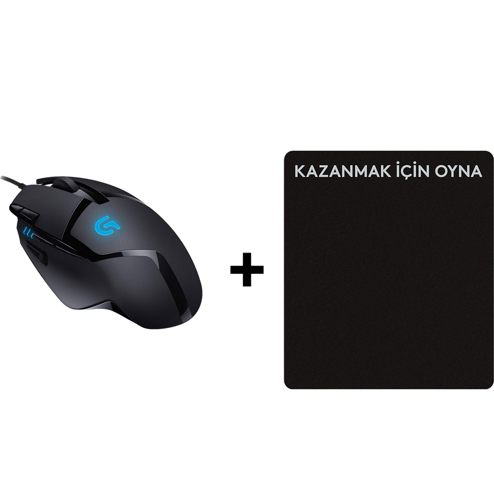 Logitech G402 HYPERION FURY Gaming Mouse + 45X40 Mousepad Kit